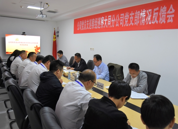 J9集团投资公司党总支巡察组向包头分公司党支部反馈巡察情况