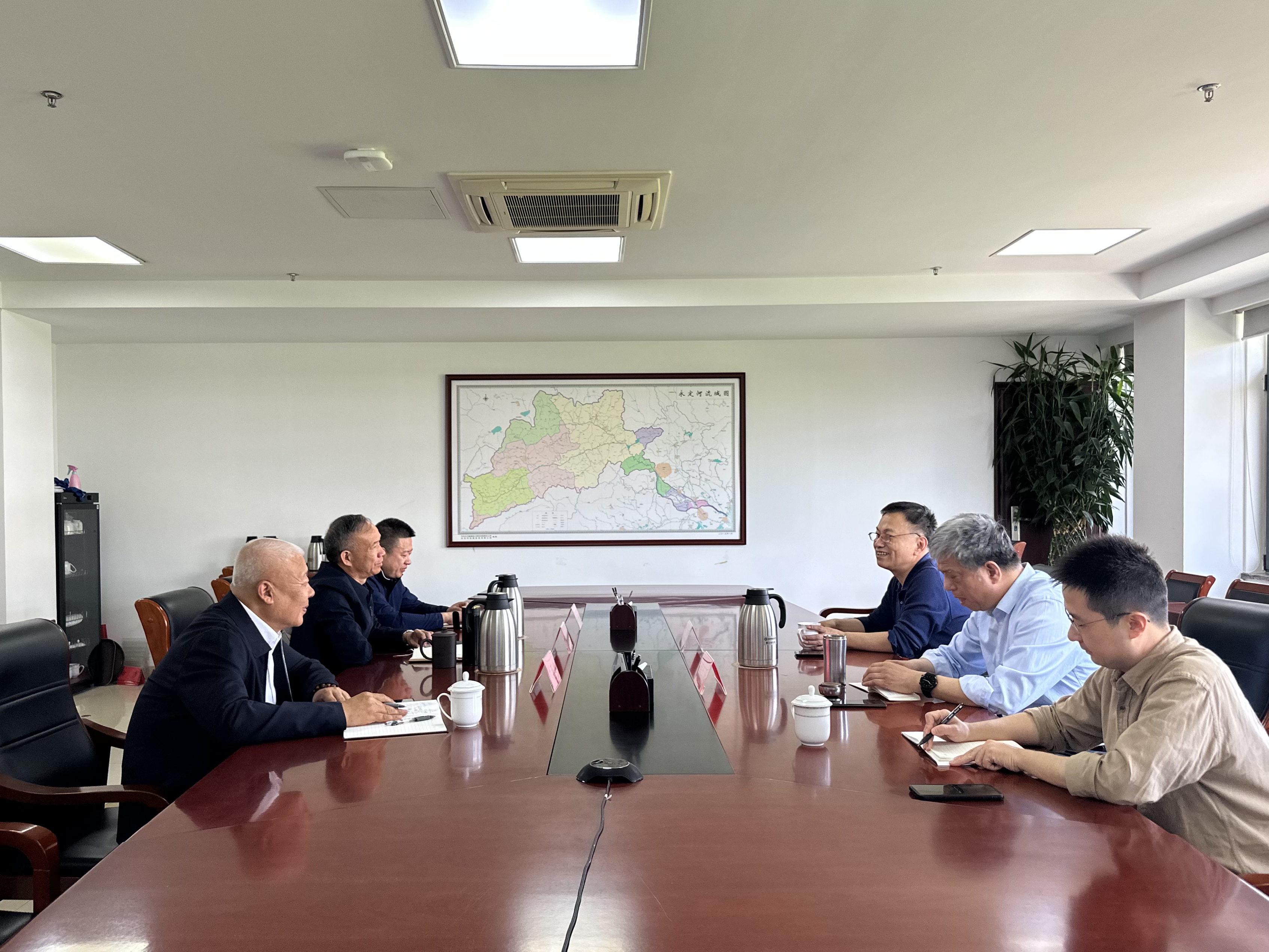 北京市J9集团综合治理与生态建复辅导幼组办公室到公司调研座谈